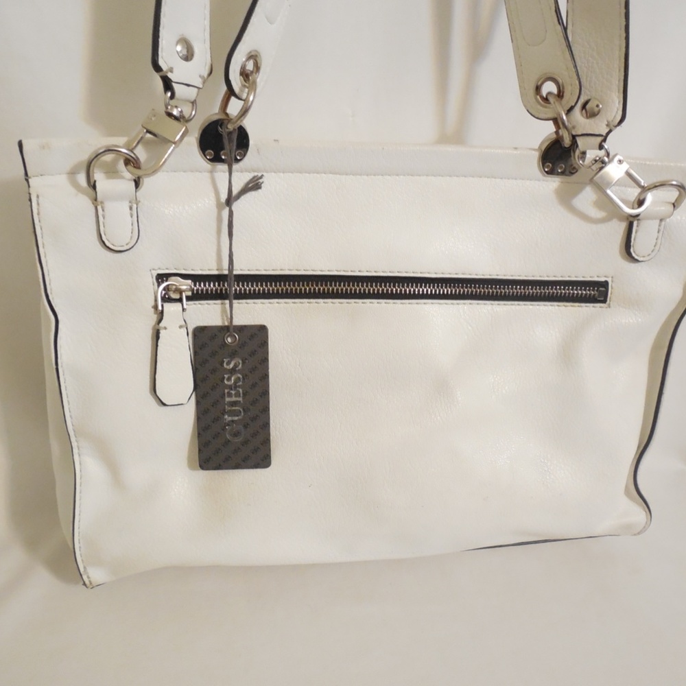 Guess White Andie Flap Handbag - Picture 5 of 10